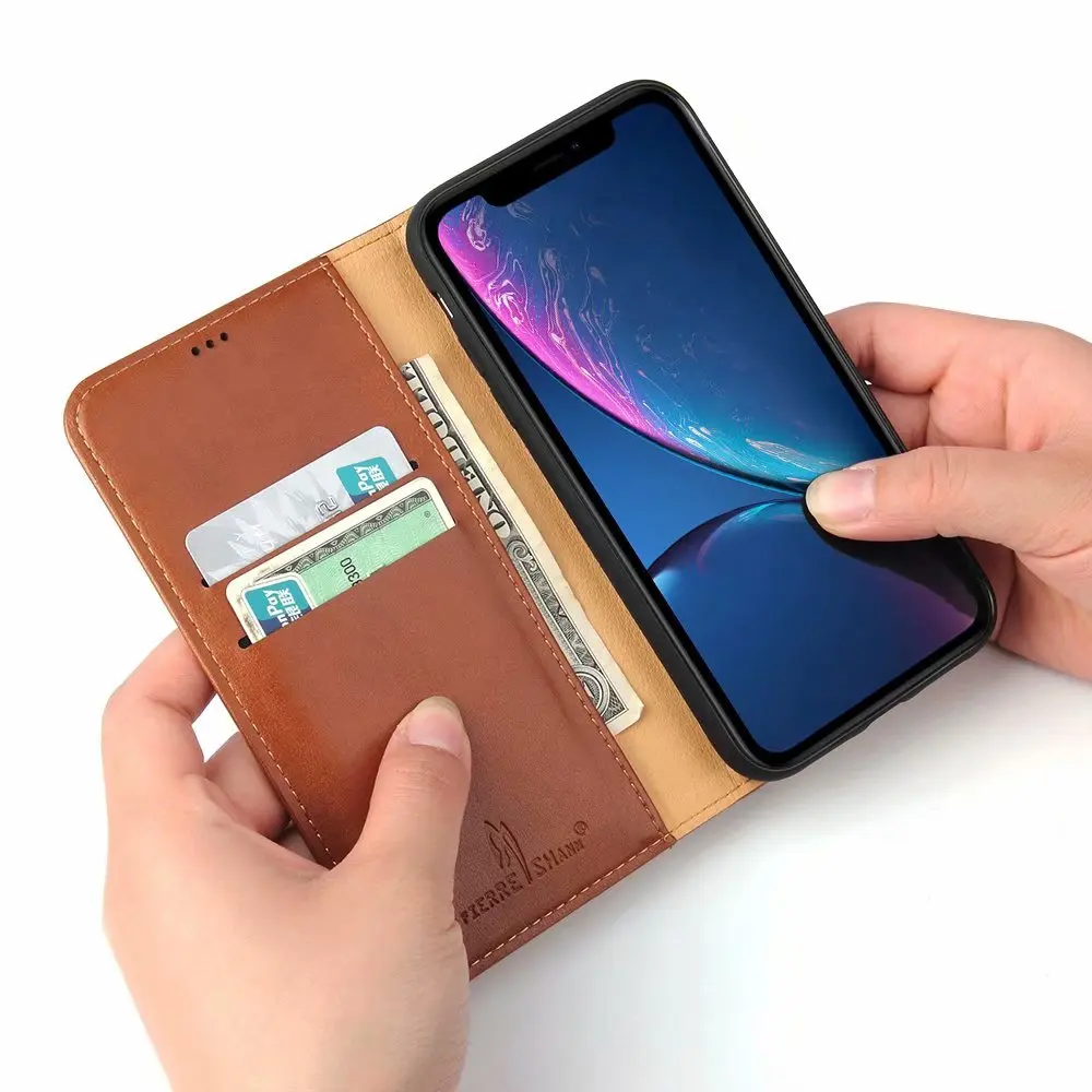Кожаный кошелек сумка для iphone 7 кожаный чехол для iphone XR XS максимальный чехол Чехол coque кожа для iphone XS Max fundas