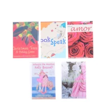 Лучшая 1/12 деревянный кукольный дом Миниатюрный книги красочные