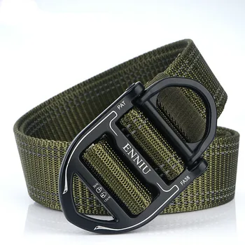 

Reflect Light Bar Nylon Belt Men's Outdoor Tactical Belt Buckle Military Belt Sports Nylon Casual Belt Mountain Climbing Belt