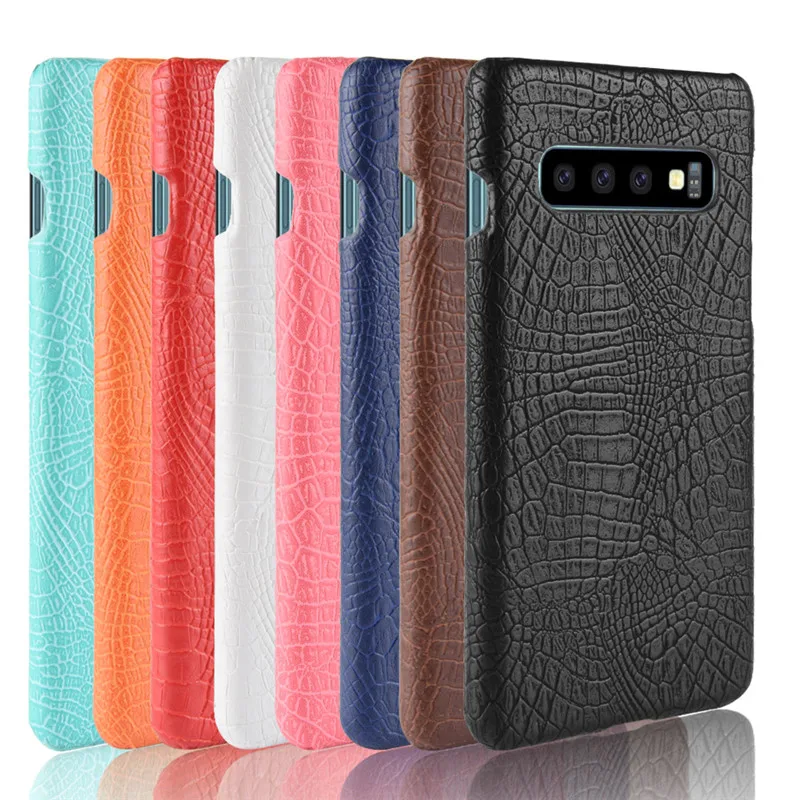 Чехол S10 Винтажный чехол из крокодиловой кожи для Samsung Galaxy Lite J4 Core жесткая задняя
