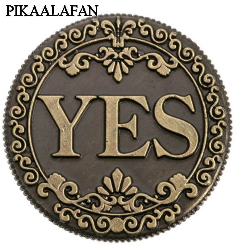 PIKAALAFAN oui et non pièce de monnaie en Bronze