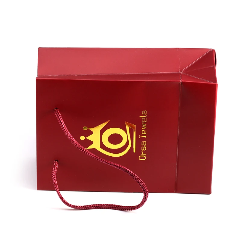 Jewelry Packaging Red Color Gift Bag for Presents High Quality Simple Paper Kraft Bags B1-S | Украшения и аксессуары