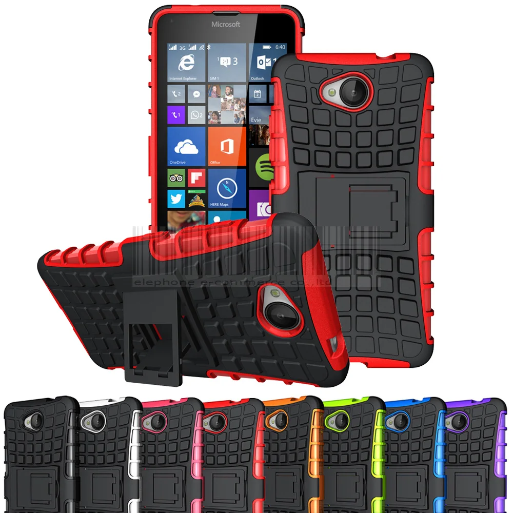 Чехол для microsoft Nokia Lumia 435/630 635/730 735/650/650/640 XL/950/950 XL Dual Слои анти-шок армированный