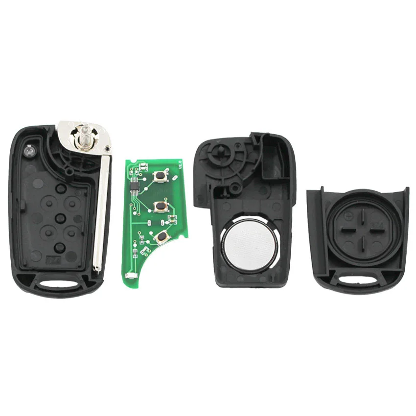 3 кнопки Складной флип дистанционный автомобильный смарт ключ-брелок 433 МГц ID46 чип неразрезанное лезвие для Kia Rio SeedPro Picanto Sportage