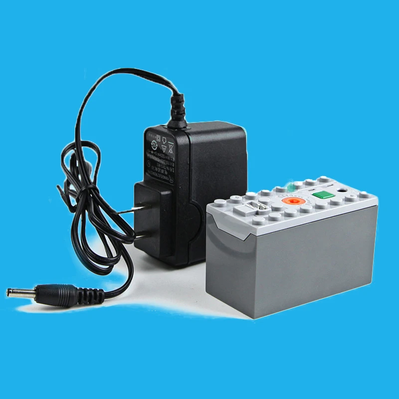

Technic Parts Electric Power Functions 800mAh Rechargeable Battery Box with Dark Bluish Gray Bottom MOC Brick Blocks DIY Toys