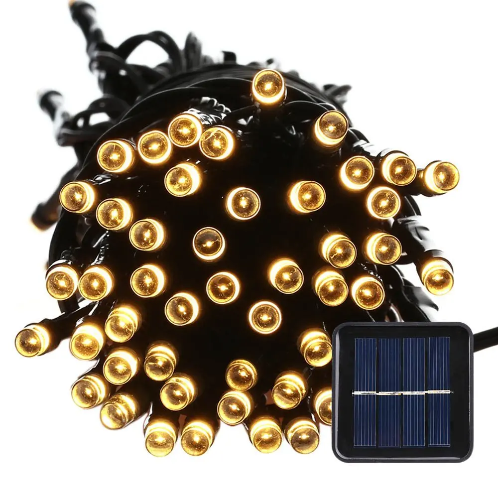 

Outdoor 100 LED Waterproof Solar String Lights, 40FT Starry Fairy Lighting Decor for Christmas Trees, Garden, Patio, Wedding