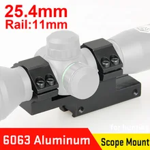 PPT прицела крепление пневматический прицел для страйкбола крепление пневматического пистолета 6063 алюминий 25,4 мм крепление для прицела подходит 21 мм рельс для охотничьих аксессуаров OS24-0143