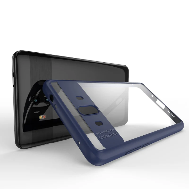 

For HuaWei mate 10 Case Two-in-one transparent TPU+PC phone case For HuaWei honor V10 Case Simple and stylish Soft back Cover