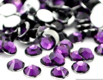 

Amethyst Color 2mm,3mm,4mm,5mm,6mm Facets Flat Back Resin Rhinestone Nail Art Gements Decoration Stones/Beads