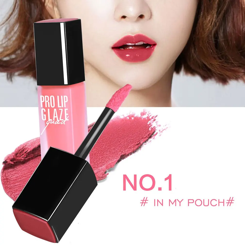 Lip glaze 1 Современная увлажняющая мини-помада Водонепроницаемая Очаровательная - Цвет: Lip glaze 1