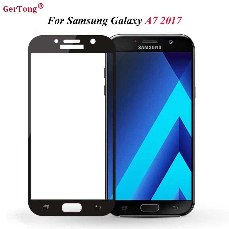 GerTong полное покрытие телефона из закаленного стекла для samsung Galaxy A3 A5 A520 A7 A720 J3 J5 J7 Защитная пленка для экрана