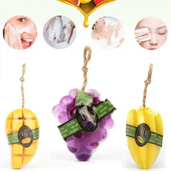 

New Arrival Fruit Shaped Handmade Soap Skin Care Skin Cleaning Handmade Health Essential Oil Bathroom Body Face Spa Shower #2