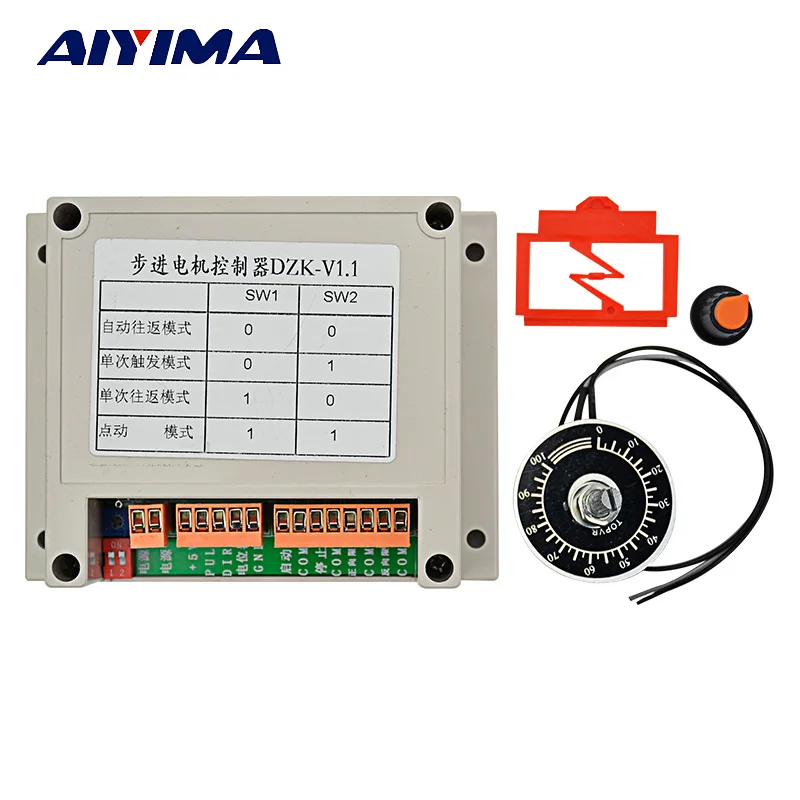 

AIYIMA 1 Pcs Controller Stepper Motor Programmable Logic Upgrade Single-axis Controller