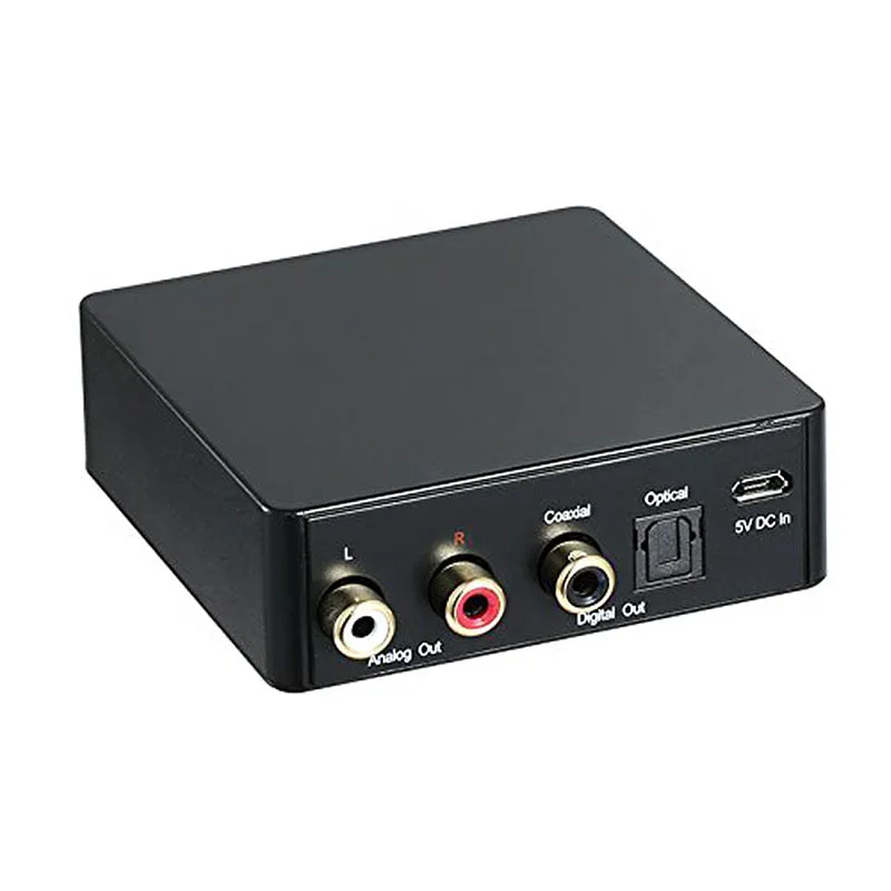 

Digital Wireless APTX Bluetooth Audio Receiver HiFi Lossless Optical Coaxial L/R RCA Output One Piece