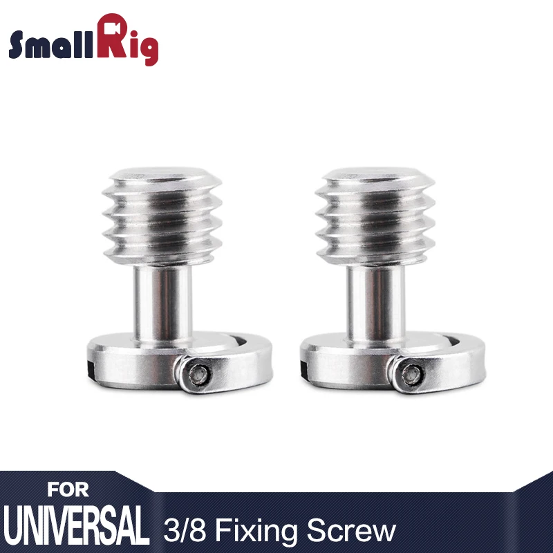 

SmallRig Longer Shaft D-ring Screw 3/8-16 Thread Camera Tripod Quick Release Fixing Screw Adapter (Pack of 2) - 0872