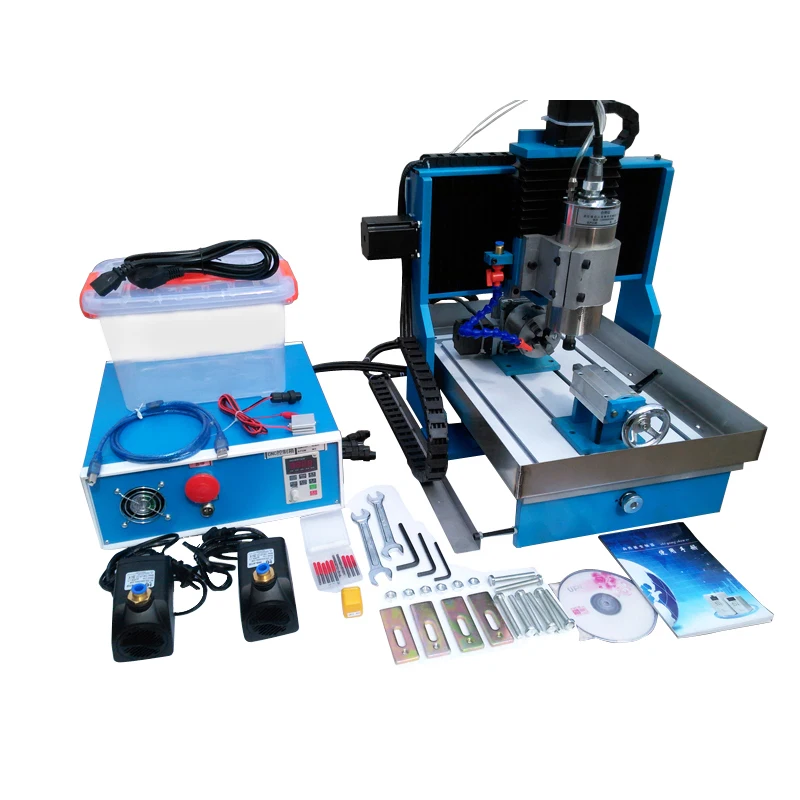 2.2KW spindle Linear Guide Rail wood CNC Milling Machine 3040 4axis