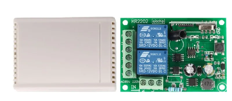 AC-110V-220V-2CH-433Mhz-Universal-Wireless-Remote-Control-Switch-Relay-Receiver-Module-and-RF-433Mhz