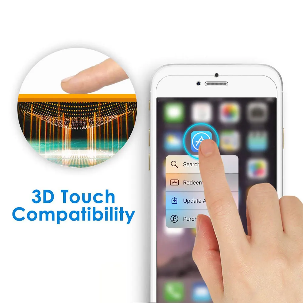 Protective tempered glass for iphone 6 7 5 s se 6 6s 8 plus XS max XR glass iphone 7 8 x screen protector glass on iphone 7 6S 8 (3)