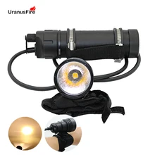 Uranusfire XHP70 XHP70.2 светодиодный вспышка для подводного погружения и светильник фонарь лампа светильник Фонари мощный Подводные Разделение Тип флэш-светильник