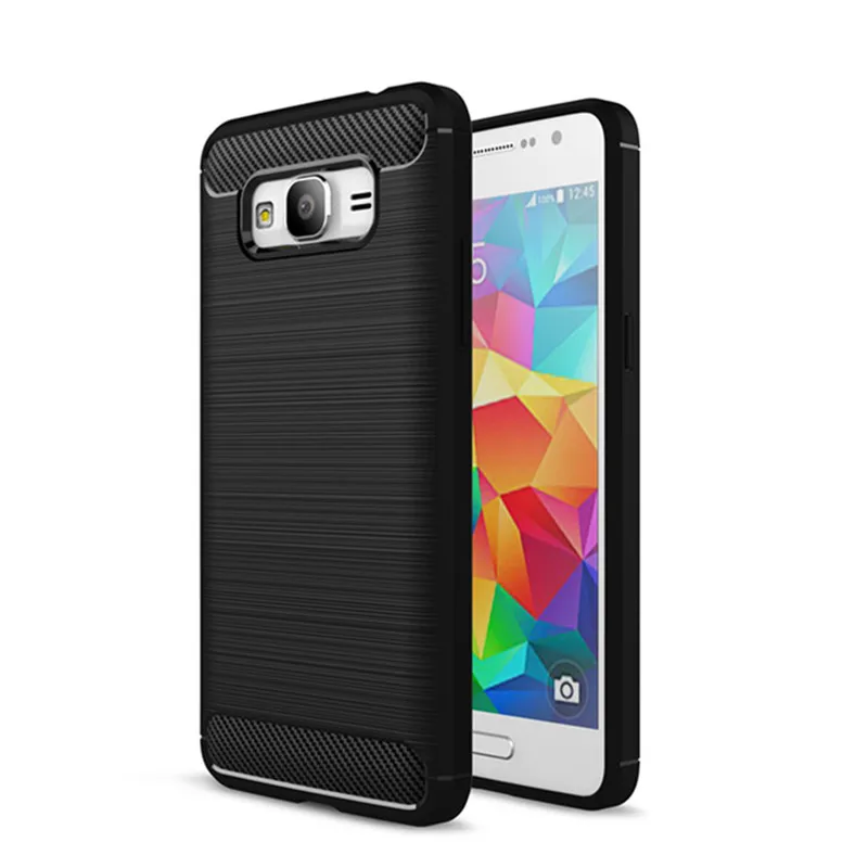 Экологические углеродного волокна чехол для Samsung Galaxy Grand Prime G5306 мягкий