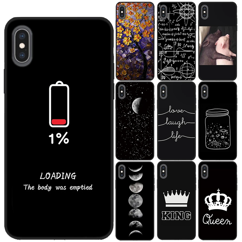 iphone 7 case Pig Formula Astronauts Soft TPU Cover Case For iPhone 11 Pro XS MAX X XR 7 8 6S 6 Plus 5 5S SE KING QUEEN Silicon Black Cases iphone 7 wallet case
