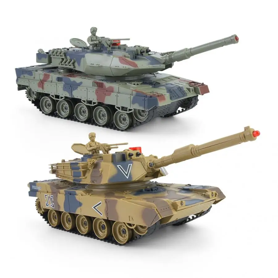 1:24 пластик RC Танк Игрушка пульт дистанционного управления Детская имитация