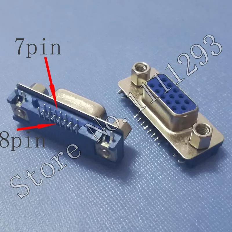 Разъем VGA Jack 10 шт./лот разъем D-SUB 15P F R/A DIP для ноутбука CRT PORT 7-8 | Обустройство дома