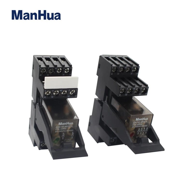 Светодиодное реле общего назначения Manhua 10A 250VAC/30VDC с базой|Реле| |