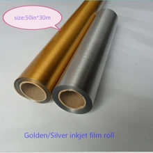 5"* возможностью погружения на глубину до 30 м Широкоформатные Золотой/Серебряный цвет печати фотобумага для струйной печати Бумажная пленка в рулоне