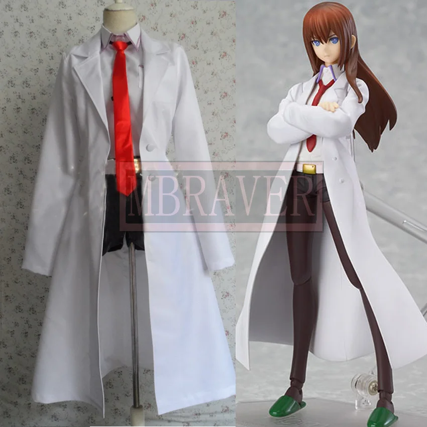 font b Anime b font Steins Gate Makise Kurisu font b Cosplay b font Costume