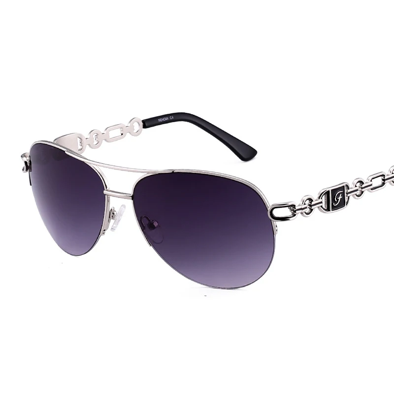SIMPRECT, ретро пилот, поляризационные солнцезащитные очки для женщин, UV400, зеркальные, для вождения, солнцезащитные очки, высокое качество, Ретро стиль, брендовые, металлические солнцезащитные очки - Цвет линз: C4 Gradient gray