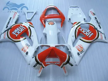 

Customized Motorcycle fairings kit for KAWASAKI Ninja ZX 6R 2003 2004 Injection sport fairing ZX6R 636 03 04 Lucky Strike parts