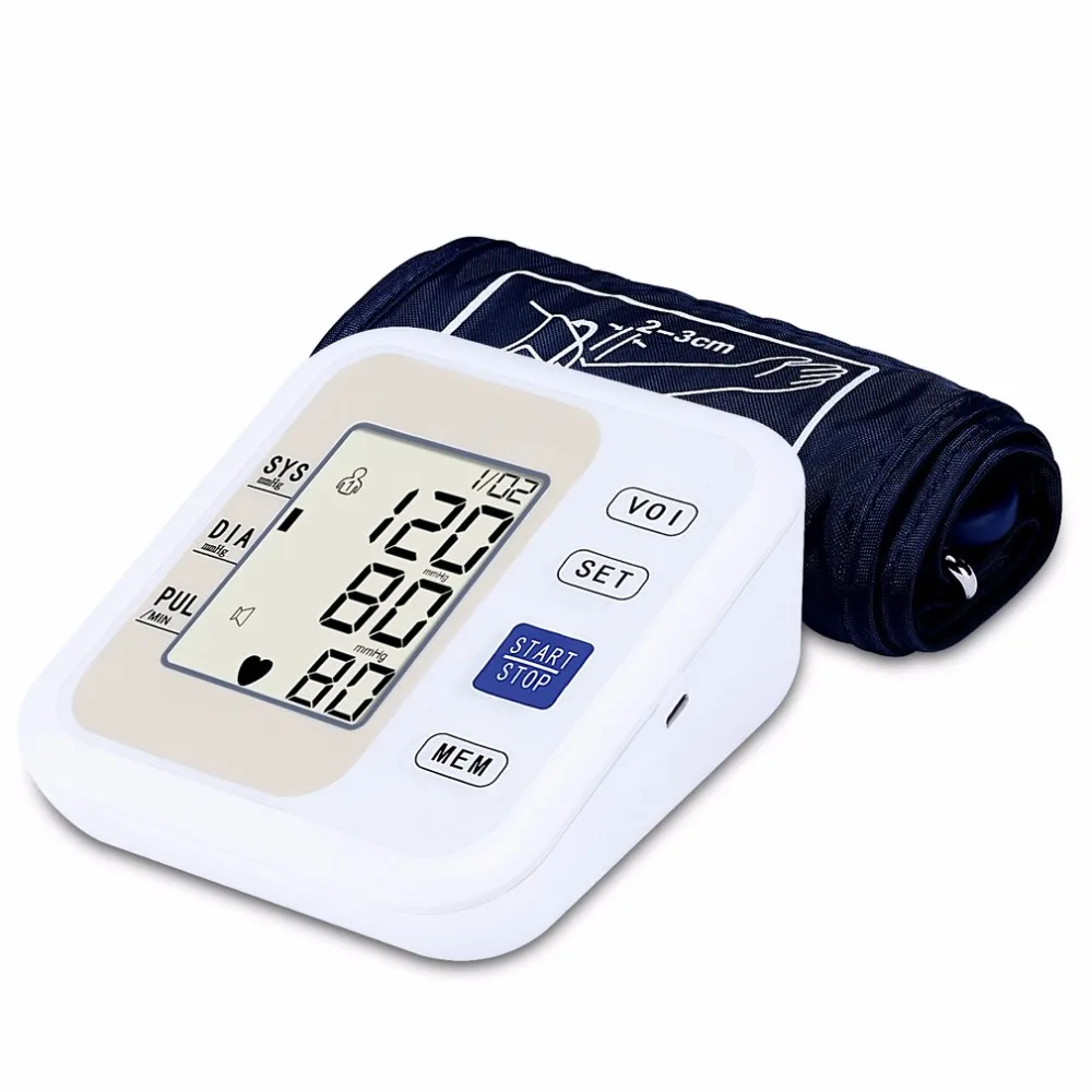 

Automatic Arm Style Electronic LCD Display Blood Pressure Monitor Voice Heart Beat Meter Household Sphygmomanometer tonometer