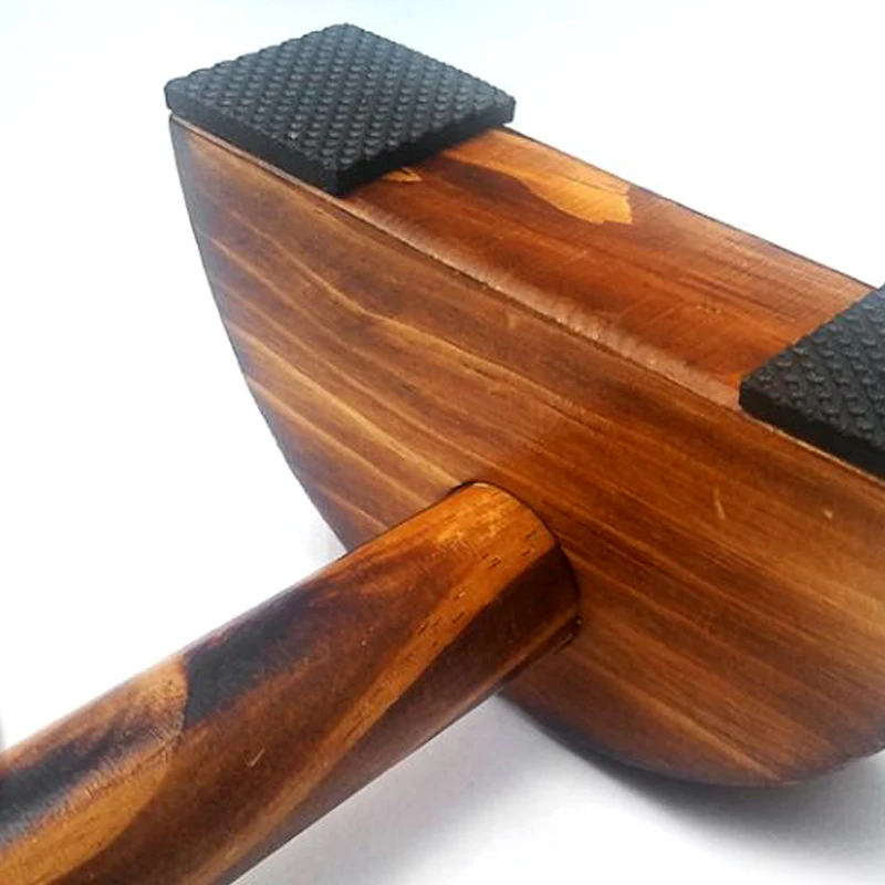 Carbonized Wood Stand-Up Push-Ups Solid Wood Household Handstand Wooden Fitness Strong And Handsome Equipment