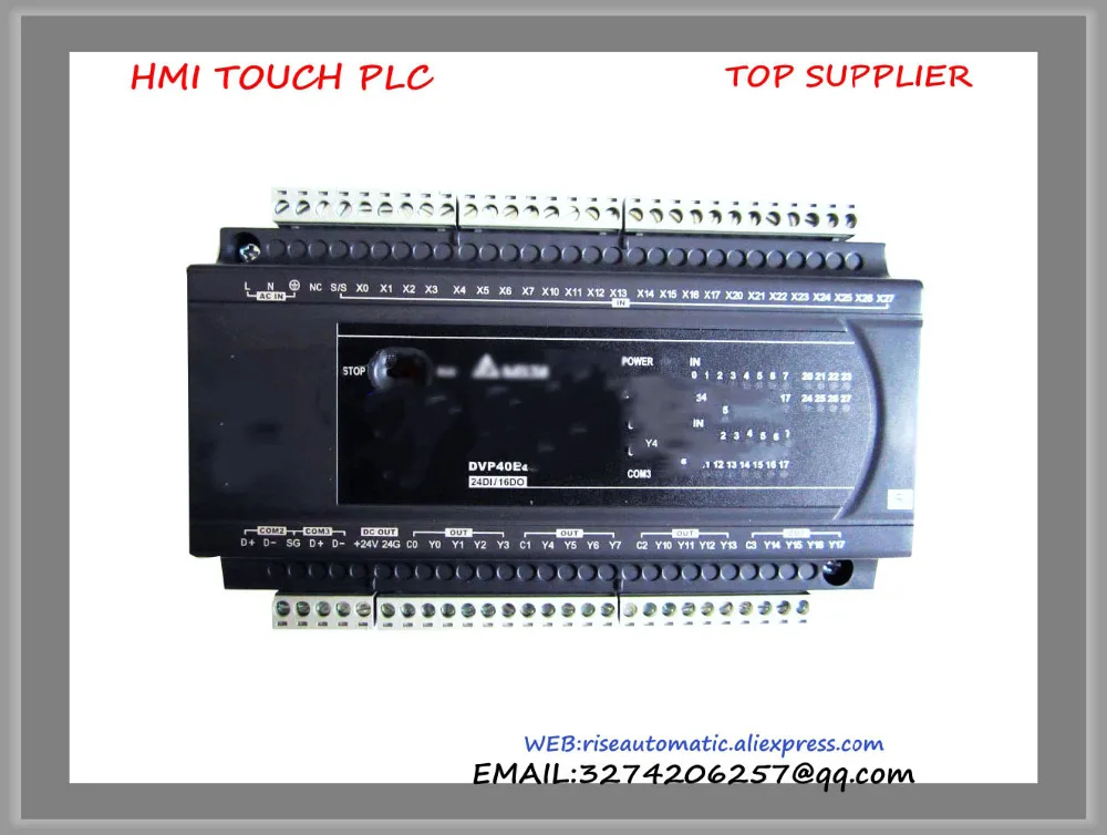 DVP40ES200R Delta New Original PLC ES2 series 100-240VAC 24DI 16DO Relay output dvp32es200t delta new original plc es2 series 100 240vac 16di 16do transistor output