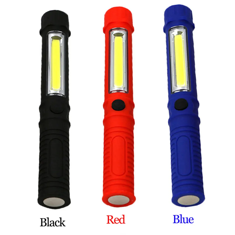 

Super Bright Flashlight Auto Repair Light Camping Lights COB LED ABS Plastic Travel Outdoor Hiking Warning Lamp