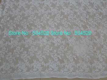 

3meter/lot guipure french lace encajes bordados chantilly lace fabric white african lace for clothing
