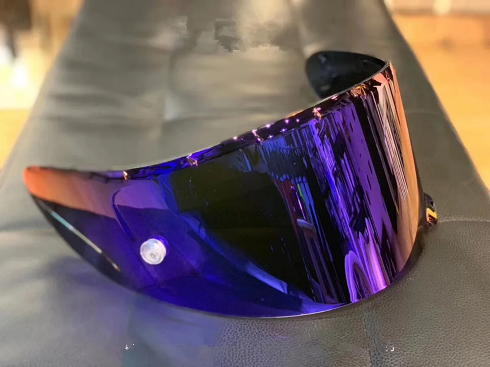 9 Colors Gold Iridium Motorcycle Full Face Helmet Visor Lens case for SHOEI X14 X-14 Z7 CWR-1 NXR RF-1200 X-Spirit 3 Visor Mask - Цвет: Plating blue