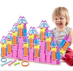 Детские пластиковые заклинание Вставки Блоков разведки волшебная палочка smart stick дошкольного игрушки 500 шт./пакет содержащий инструкции