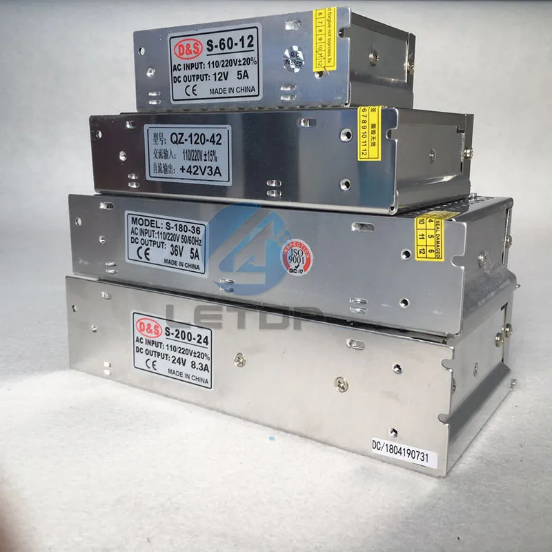 المذيبات طابعة 12 V 5A 24 8A 42 V 3A 36 v 5A مصدر تحويل التيار الكهربائي محول