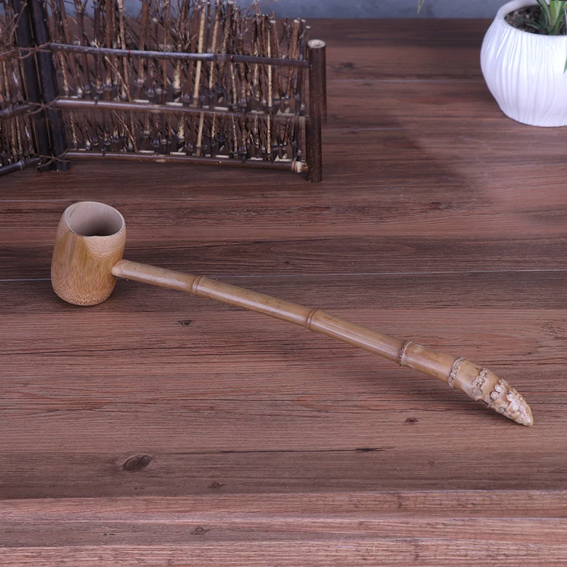 Wooden Water Scoop Long Handled Spoon Cooking Tools Colher Tableware Kitchenware Japanese Soup Spoon Ladle Water Bailer