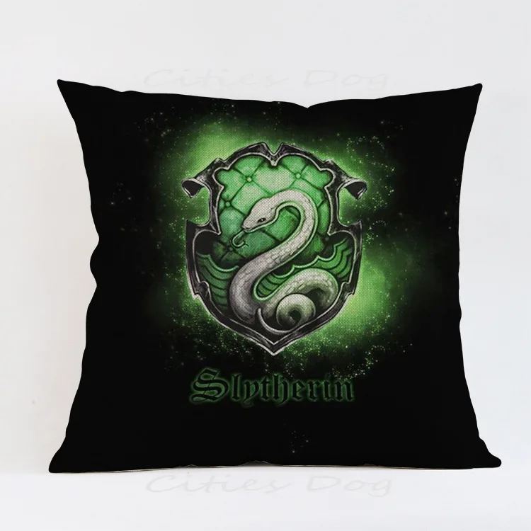 45*45 cm Harri Potter Logo de la Escuela de Hogwarts mundo mágico regalo sólo piel galletas niños juguetes muñeca cojín cubierta de Peluche