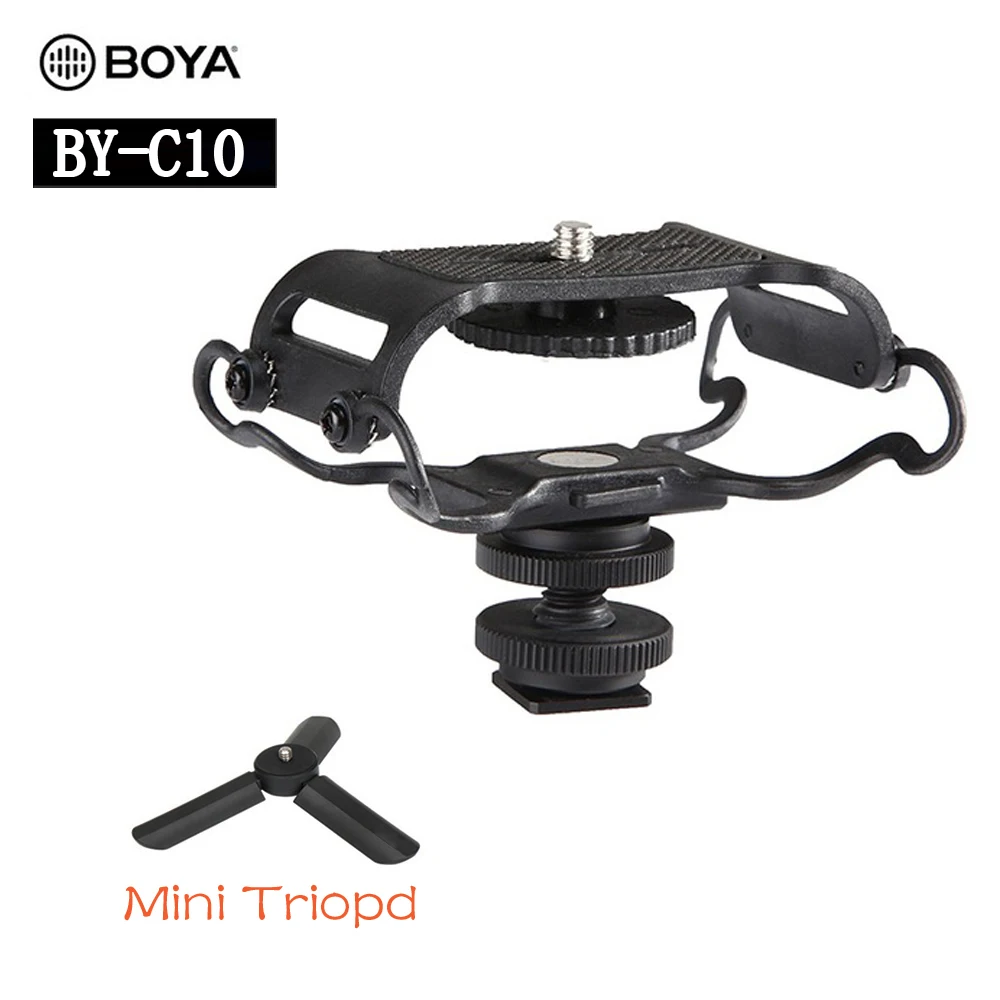 BOYA BY C10 крепление для микрофона зума H4n/H5/H6 Sony Tascam DR 40 05 Recorders Microfone Shockmount Olympus