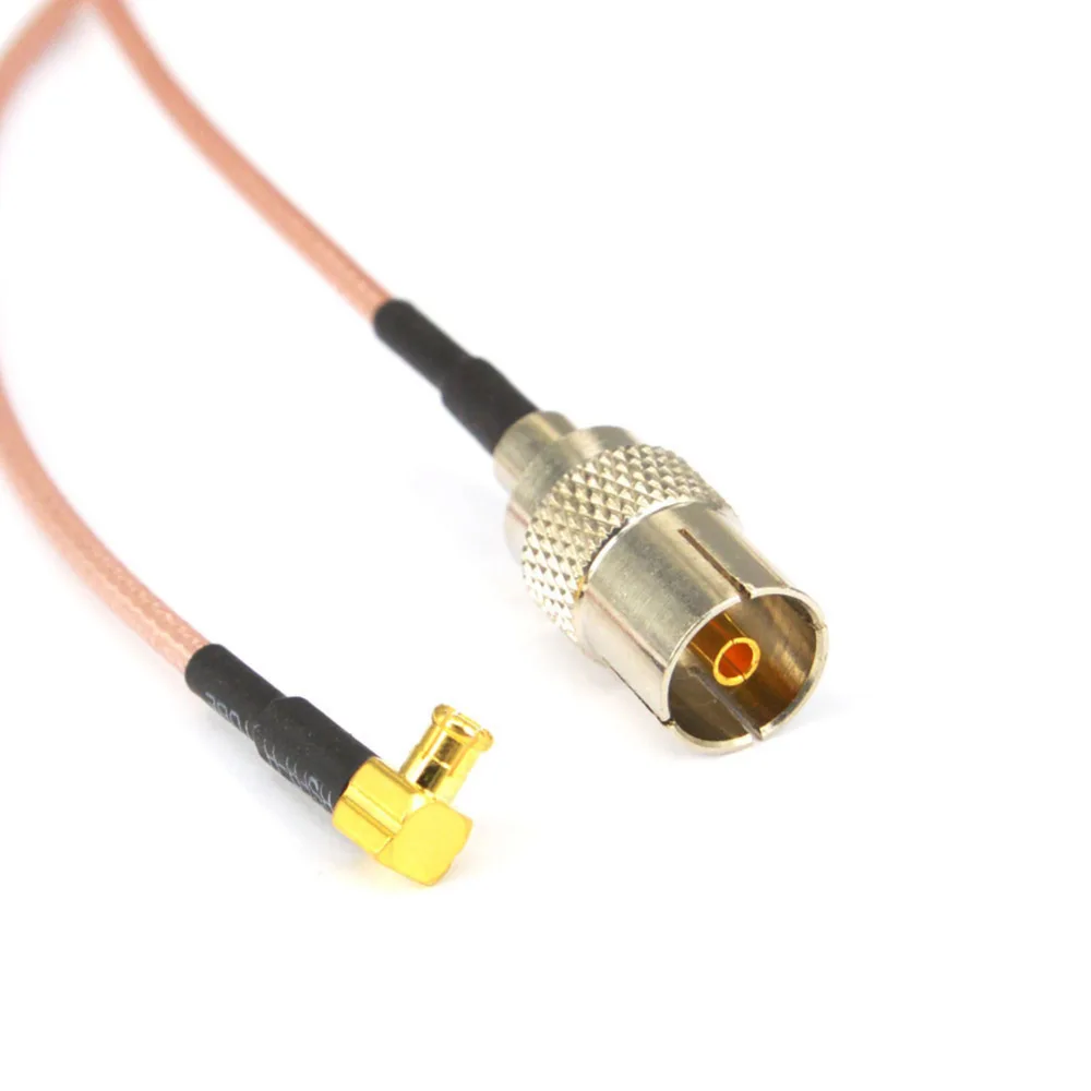 RF Coaxial cable TV Female to MCX male Rightangle Connector RF Coax