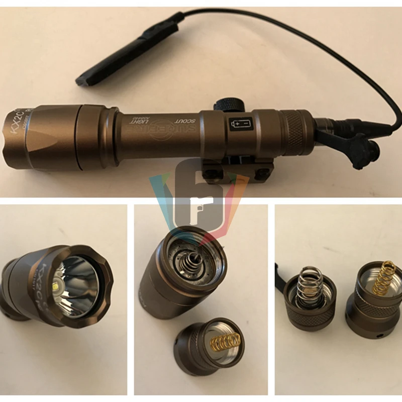 Lanterna e Dbal Interruptor de Pressão Dbal-a2 e Airsoft Surfire Tático Emkii Luz Aumentada M600c Dbal-d2 5 Surfire tático m600c lanterna e dbal emkii