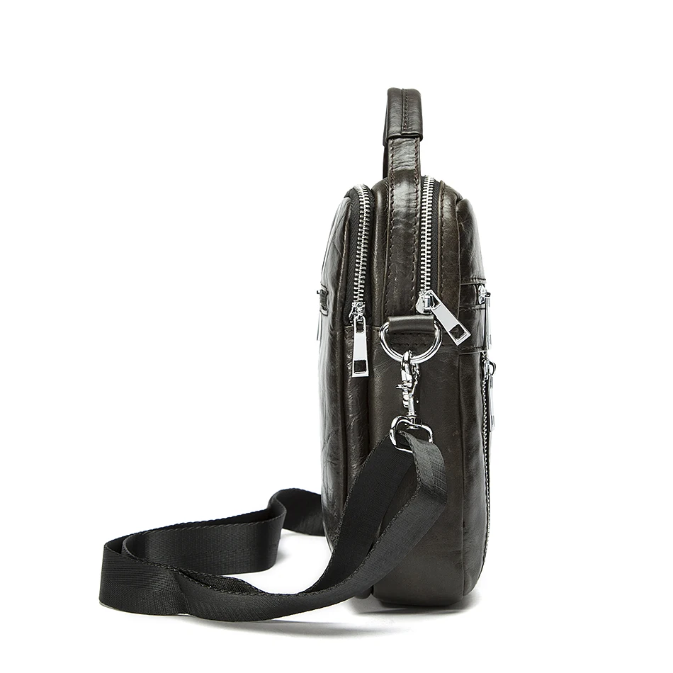 WESTAL 100% Натуральная Кожа Мужчины Сумки Классический Мужской Crossbody Плечо Сумка