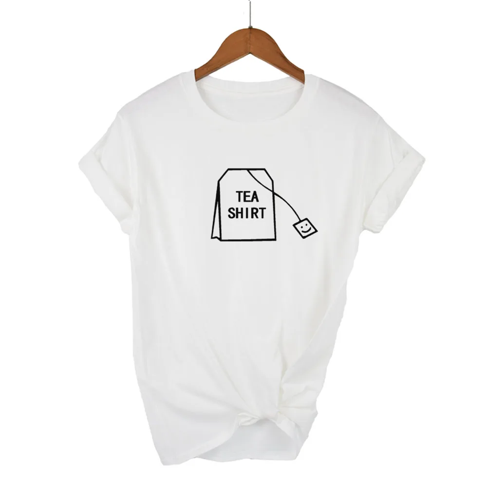 100 COTTON NEW Humor Tea Shirt Graphic tees Women Clothing 2018 Summer