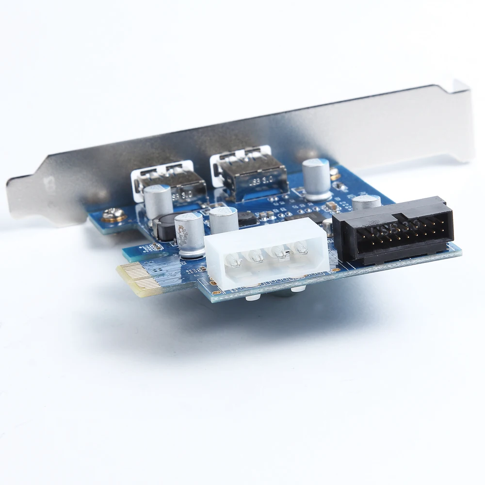 Pci-e para Usb Portas de Expansão Cartão para Winxp Adaptador de 2 Pci-express Cartões - Win7 Win8 Linux Win2003-2008 32-64bit Nec 3.0 pc Add on - Image 3