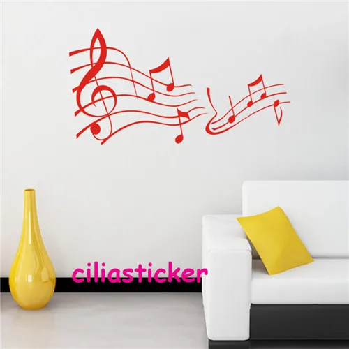 1 X 560 1060mm Removable Wall Sticker Decal Music Musical Note