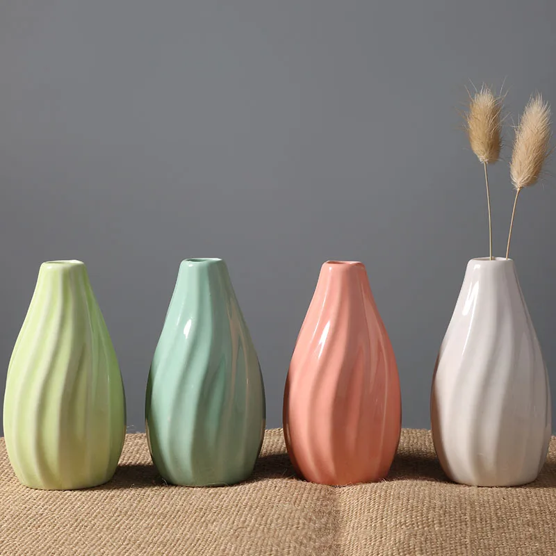 Керамическая свежая ваза гидропонный завод простой современный гостиной декоративный цветок для дома многоцветная Цветочная композиция